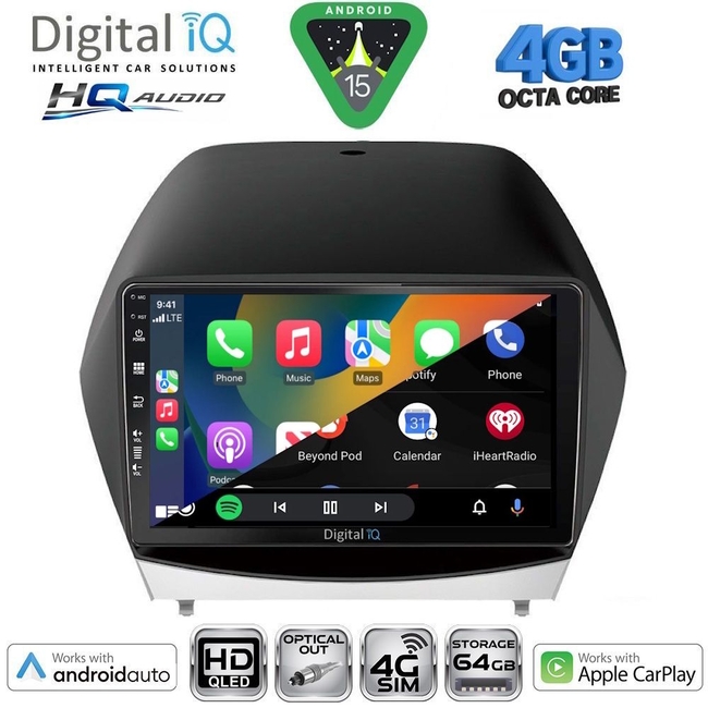 DIGITAL IQ BXK 19231_CPAA A/C (9inc) MULTIMEDIA TABLET for HYUNDAI i30 mod. 2007-2012