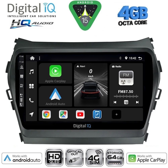 DIGITAL IQ BXK 19231_CPAA A/C (9inc) MULTIMEDIA TABLET for HYUNDAI i30 mod. 2007-2012