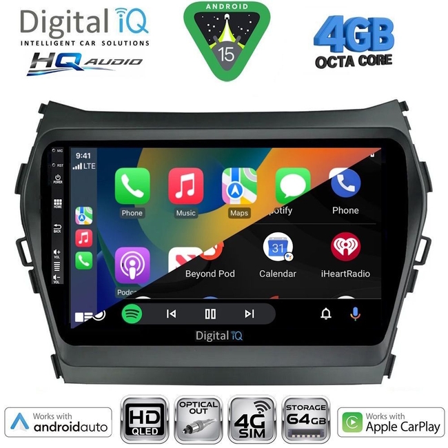 DIGITAL IQ BXK 19231_CPAA A/C (9inc) MULTIMEDIA TABLET for HYUNDAI i30 mod. 2007-2012