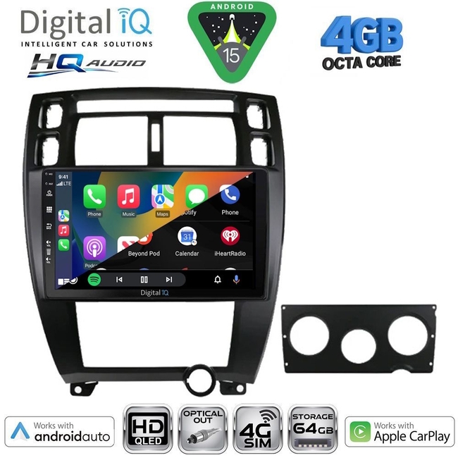 DIGITAL IQ BXK 19240_CPAA (9inc) MULTIMEDIA TABLET for HYUNDAI MATRIX mod. 2001-2010