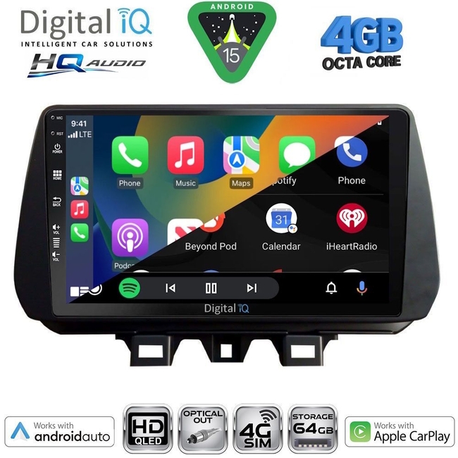 DIGITAL IQ BXK 19240_CPAA (9inc) MULTIMEDIA TABLET for HYUNDAI MATRIX mod. 2001-2010