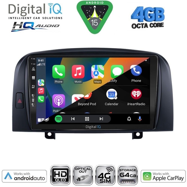 DIGITAL IQ BXK 19240_CPAA (9inc) MULTIMEDIA TABLET for HYUNDAI MATRIX mod. 2001-2010