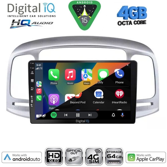 DIGITAL IQ BXK 19240_CPAA (9inc) MULTIMEDIA TABLET for HYUNDAI MATRIX mod. 2001-2010