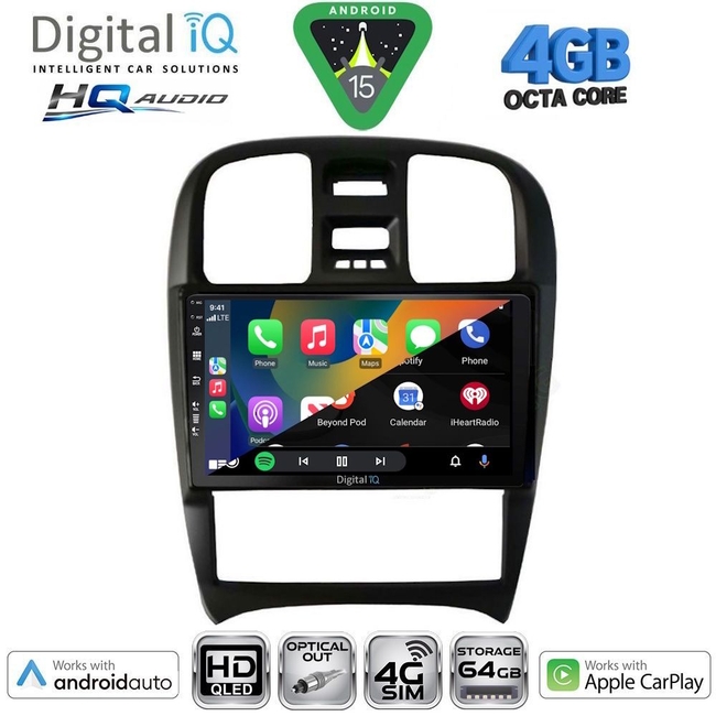 DIGITAL IQ BXK 19247_CPAA (9inc) MULTIMEDIA TABLET for HYUNDAI SONATA mod. 2000-2006