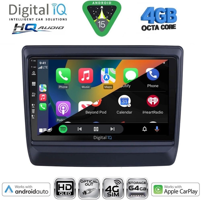 DIGITAL IQ BXK 19256_CPAA (9inc) MULTIMEDIA TABLET for ISUZU DMAX mod. 2020-2026