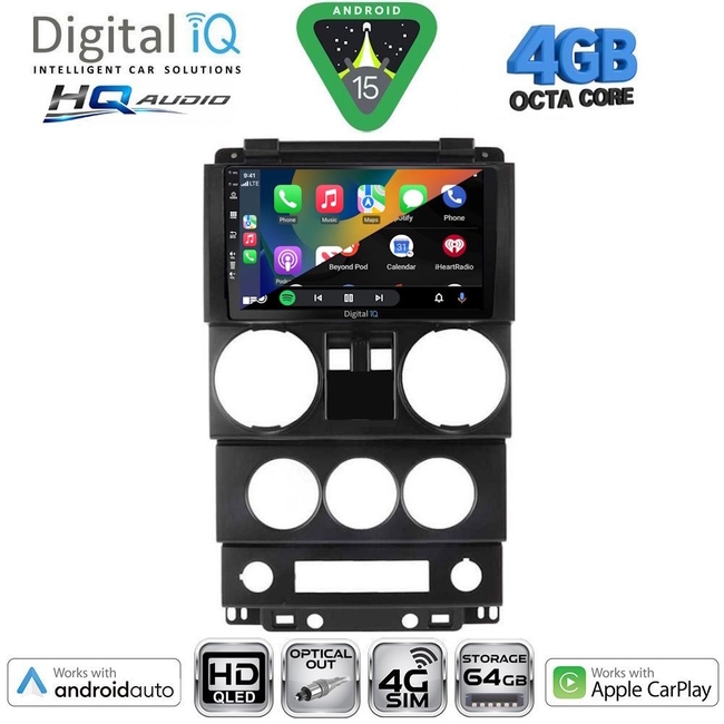 DIGITAL IQ BXK 19290_CPAA (9inc) MULTIMEDIA TABLET for JEEP RENEGADE  mod. 2014-2025