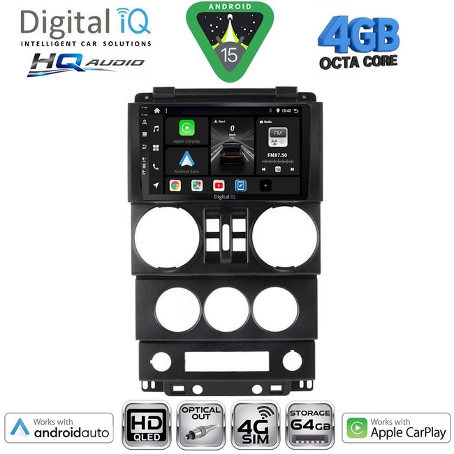 DIGITAL IQ BXK 19290_CPAA (9inc) MULTIMEDIA TABLET for JEEP RENEGADE  mod. 2014-2025