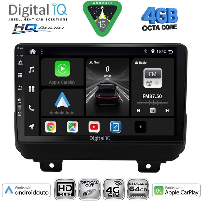 DIGITAL IQ BXK 19290_CPAA (9inc) MULTIMEDIA TABLET for JEEP RENEGADE  mod. 2014-2025