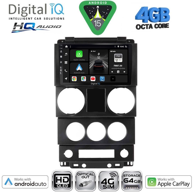 DIGITAL IQ BXK 19290_CPAA (9inc) MULTIMEDIA TABLET for JEEP RENEGADE  mod. 2014-2025