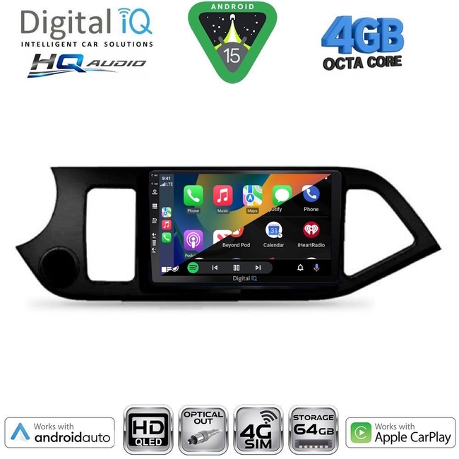 DIGITAL IQ BXK 19300_CPAA (9inc) MULTIMEDIA TABLET for KIA CEED  mod. 2006-2009
