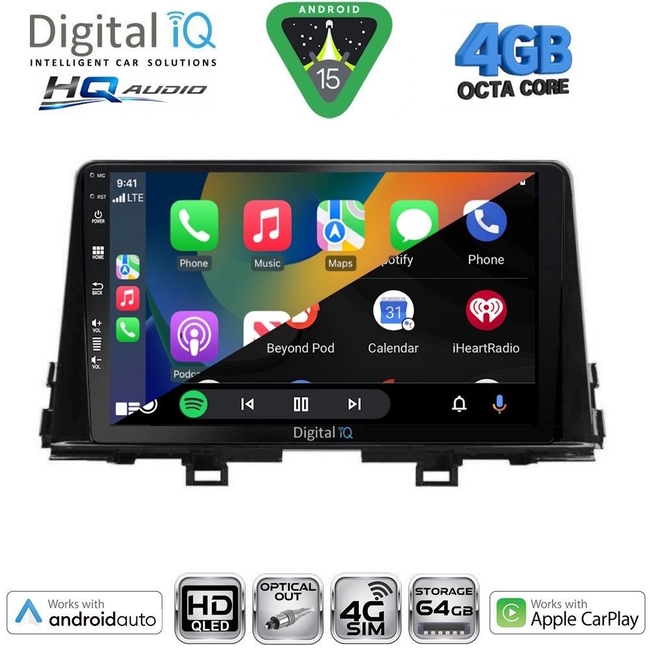 DIGITAL IQ BXK 19300_CPAA (9inc) MULTIMEDIA TABLET for KIA CEED  mod. 2006-2009