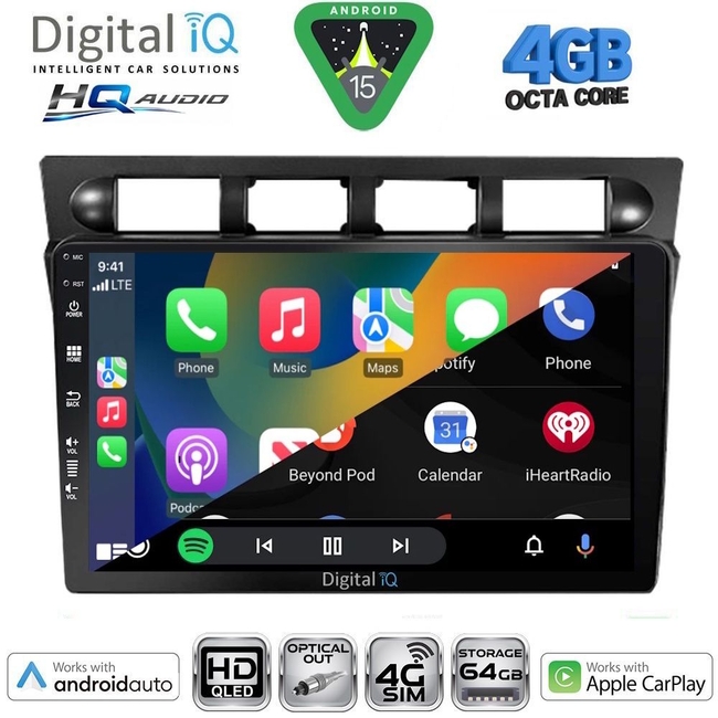 DIGITAL IQ BXK 19306_CPAA (9inc) MULTIMEDIA TABLET for KIA PICANTO mod. 2004-2008