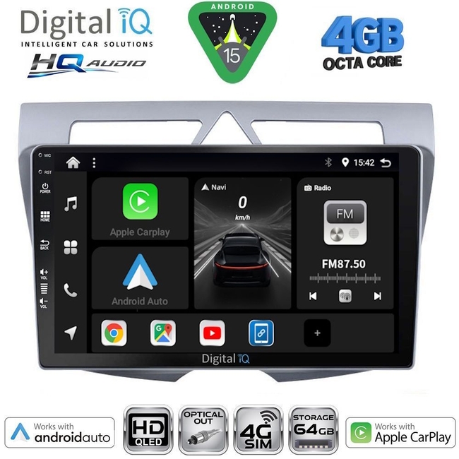 DIGITAL IQ BXK 19307_CPAA (9inc) MULTIMEDIA TABLET for KIA PICANTO mod. 2008-2011
