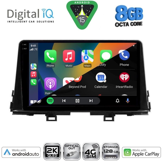 DIGITAL IQ BXK 19310_CPAA (9inc) MULTIMEDIA TABLET for KIA PICANTO mod. 2021-2026