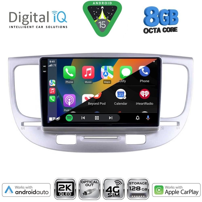 DIGITAL IQ BXK 19310_CPAA (9inc) MULTIMEDIA TABLET for KIA PICANTO mod. 2021-2026