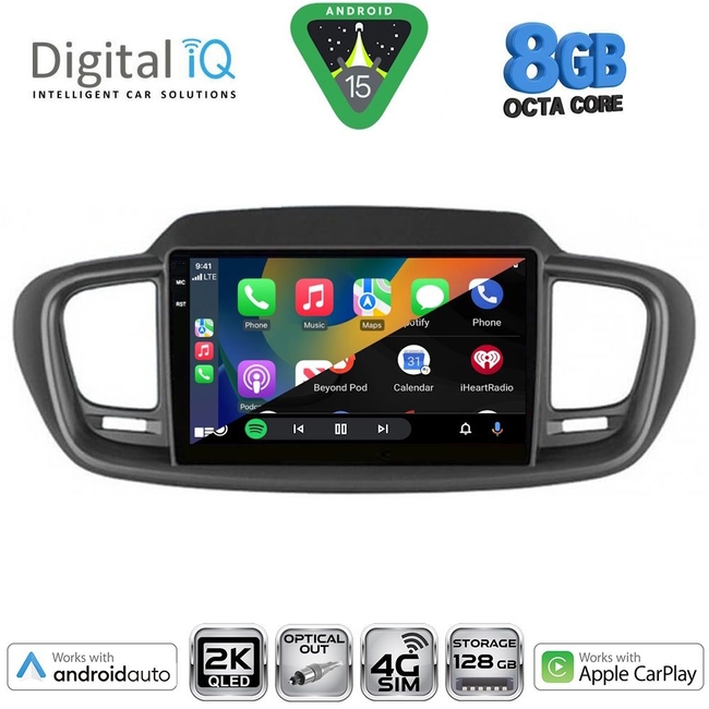 DIGITAL IQ BXK 19310_CPAA (9inc) MULTIMEDIA TABLET for KIA PICANTO mod. 2021-2026