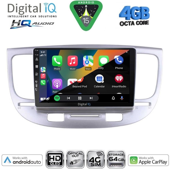 DIGITAL IQ BXK 19313_CPAA (9inc) MULTIMEDIA TABLET for KIA RIO mod. 2005-2011