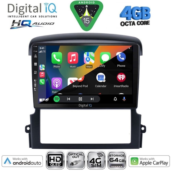 DIGITAL IQ BXK 19313_CPAA (9inc) MULTIMEDIA TABLET for KIA RIO mod. 2005-2011