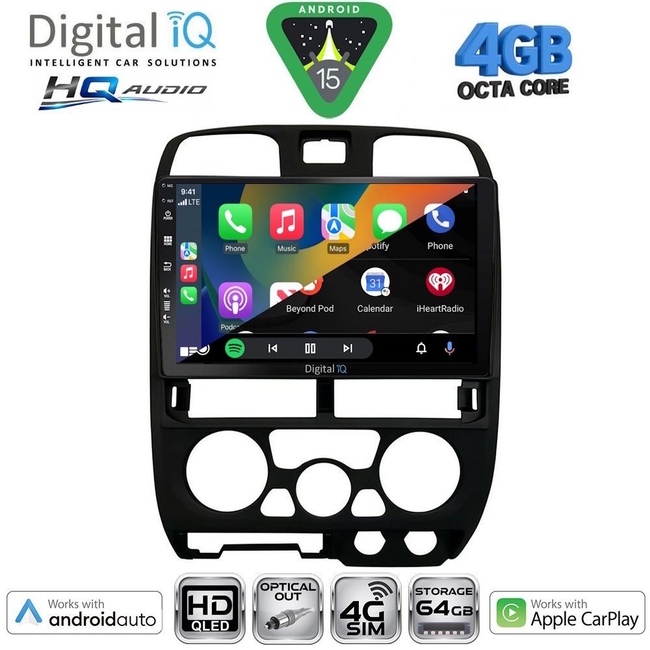 DIGITAL IQ BXK 19253BL_CPAA (9inc) MULTIMEDIA TABLET for ISUZU D-MAX mod. 2002-2008 (BLACK)