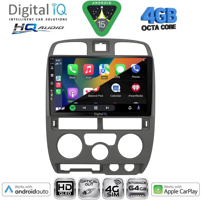 DIGITAL IQ BXK 19253BL_CPAA (9inc) MULTIMEDIA TABLET for ISUZU D-MAX mod. 2002-2008 (BLACK)