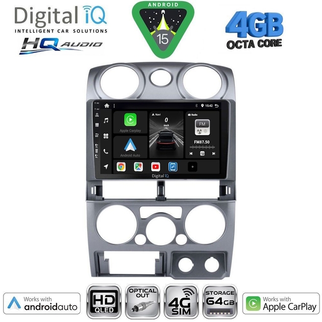 DIGITAL IQ BXK 19253BL_CPAA (9inc) MULTIMEDIA TABLET for ISUZU D-MAX mod. 2002-2008 (BLACK)