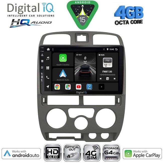 DIGITAL IQ BXK 19253BL_CPAA (9inc) MULTIMEDIA TABLET for ISUZU D-MAX mod. 2002-2008 (BLACK)