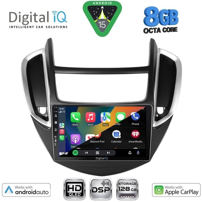 DIGITAL IQ BXF 7080_CPAA (9inc) MULTIMEDIA TABLET for CHEVROLET TRAX mod. 2014-2022