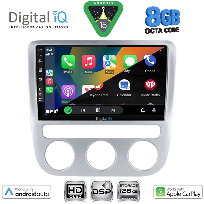 DIGITAL IQ BXF 7752_CPAA CLIMA (9inc) MULTIMEDIA TABLET for VW EOS mod. 2006-2016 - SCIROCCO mod. 2008-2010