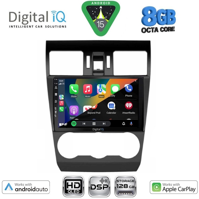 DIGITAL IQ BXF 7663_CPAA (9inc) MULTIMEDIA TABLET for SUBARU FORESTER - IMPREZA - XV mod. 2013-2019