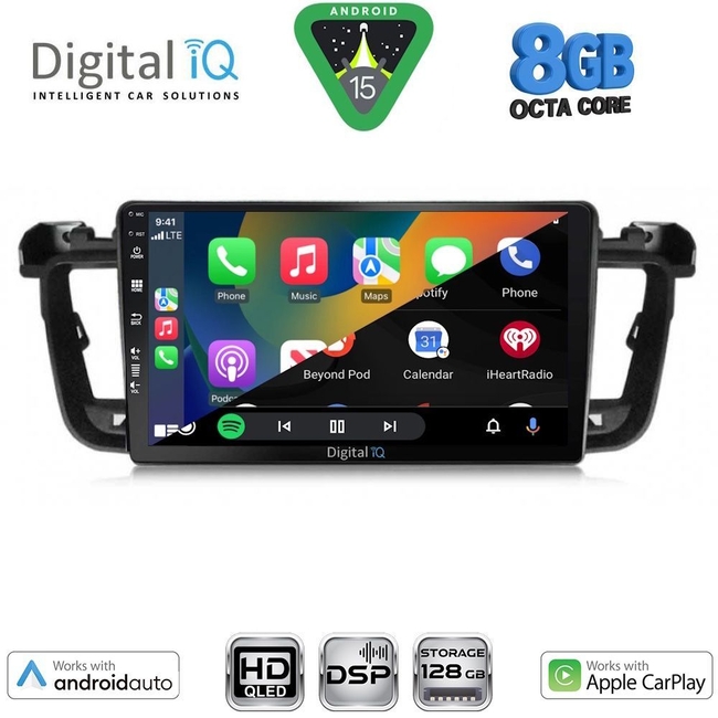 DIGITAL IQ BXF 7518_CPAA (9inc) MULTIMEDIA TABLET for PEUGEOT 508 mod. 2010-2016