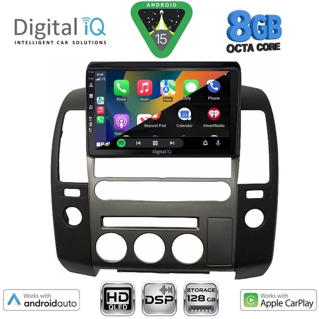 DIGITAL IQ BXF 7454_CPAA (ORIG.NAVI) (9inc) MULTIMEDIA TABLET for NISSAN NAVARA D40 mod. 2006-2011 με Original Navi