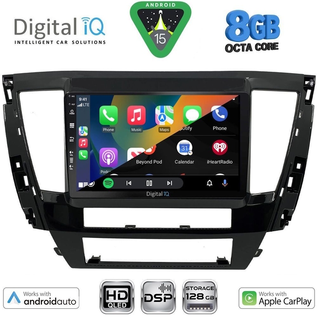 DIGITAL IQ BXF 7447S_CPAA (9inc) MULTIMEDIA TABLET for MITSUBISHI PAJERO SPORT mod. 2020-2026