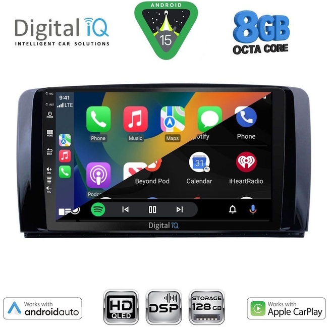 DIGITAL IQ BXF 7422_CPAA (9inc) MULTIMEDIA TABLET for MERCEDES R (W251) mod. 2006-2015