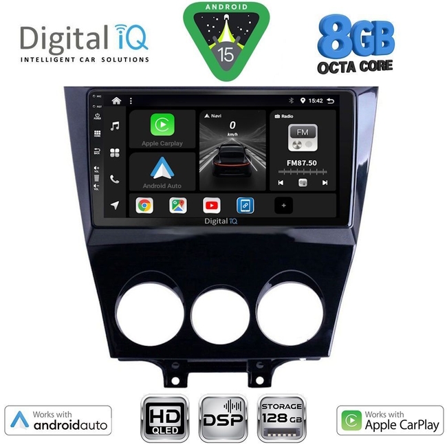 DIGITAL IQ BXF 7395_CPAA (9inc) MULTIMEDIA TABLET for MAZDA RX8 mod. 2008-2014
