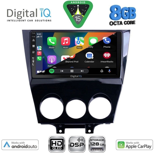 DIGITAL IQ BXF 7395_CPAA (9inc) MULTIMEDIA TABLET for MAZDA RX8 mod. 2008-2014