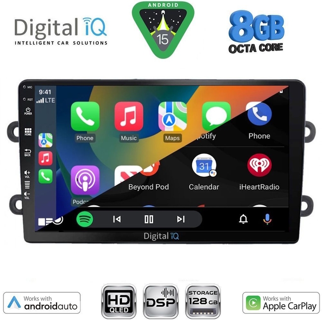 DIGITAL IQ BXF 7102_CPAA (9inc) MULTIMEDIA TABLET for DACIA DUSTER mod. 2012-2019