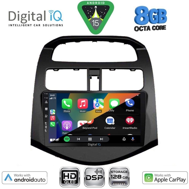 DIGITAL IQ BXF 7078_CPAA (9inc) MULTIMEDIA TABLET for CHEVROLET SPARK mod. 2009-2015