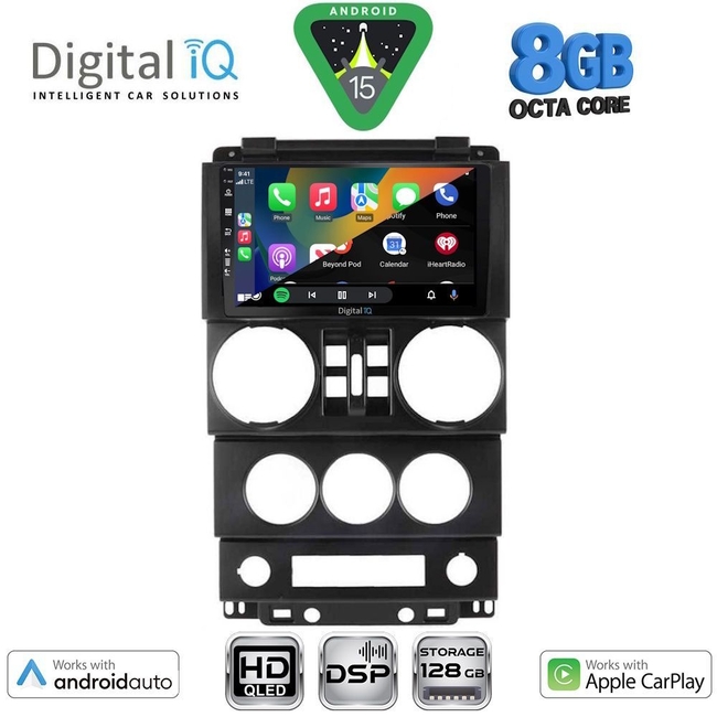 DIGITAL IQ BXF 7294_CPAA (9inc) MULTIMEDIA TABLET for JEEP WRANGLER  mod. 2006-2011