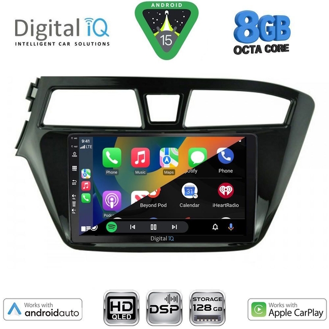 DIGITAL IQ BXF 7229_CPAA (9inc) MULTIMEDIA TABLET for HYUNDAI i20 mod. 2014-2018