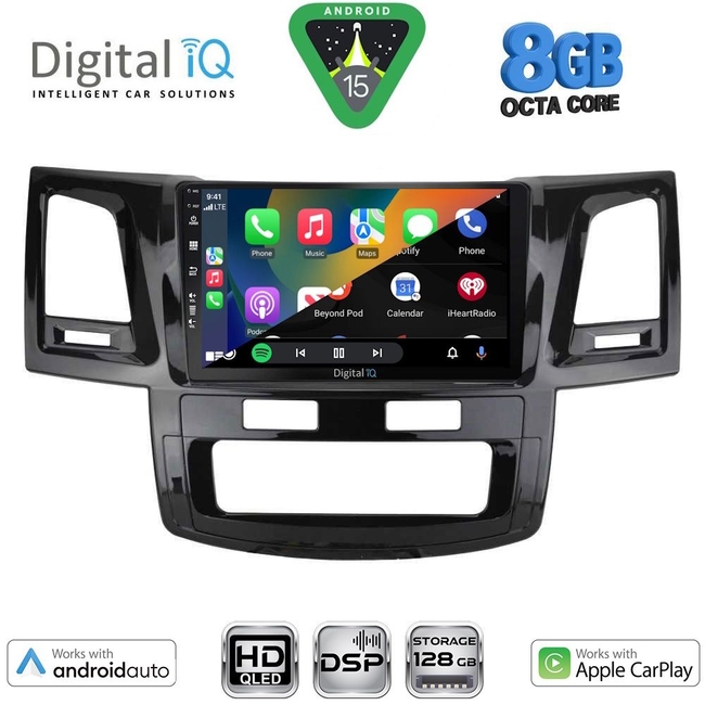 DIGITAL IQ BXF 7720_CPAA (9inc) MULTIMEDIA TABLET for TOYOTA HILUX mod. 2005-2016
