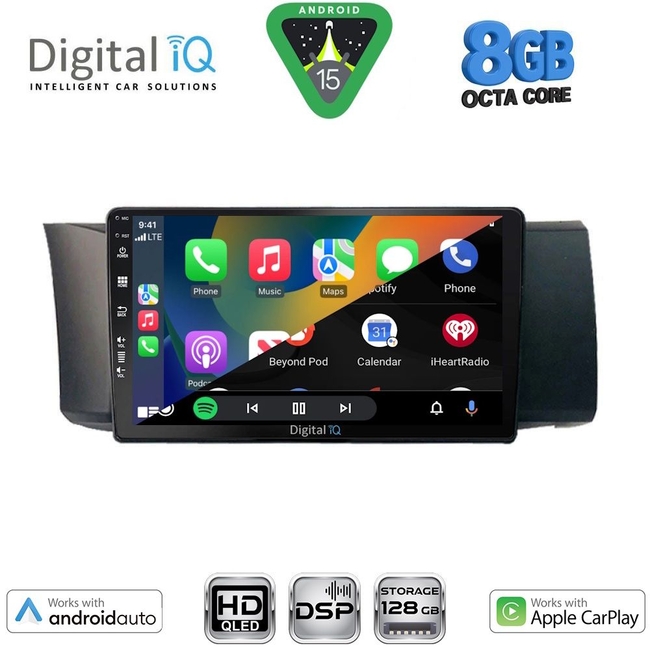 DIGITAL IQ BXF 7669_CPAA (9inc) MULTIMEDIA TABLET for TOYOTA GT86 - SUBARU BRZ mod. 2012-2026