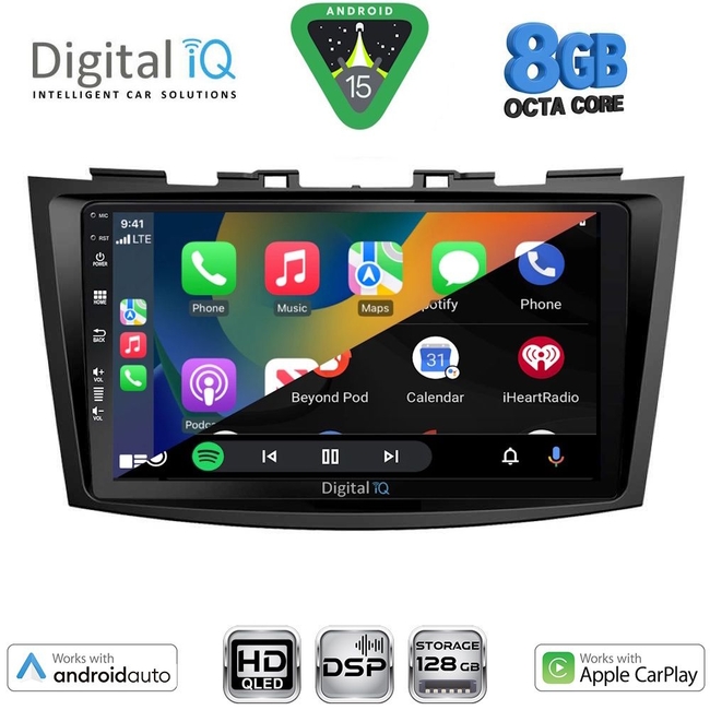 DIGITAL IQ BXF 7685_CPAA (9inc) MULTIMEDIA TABLET for SUZUKI SWIFT mod. 2011-2016