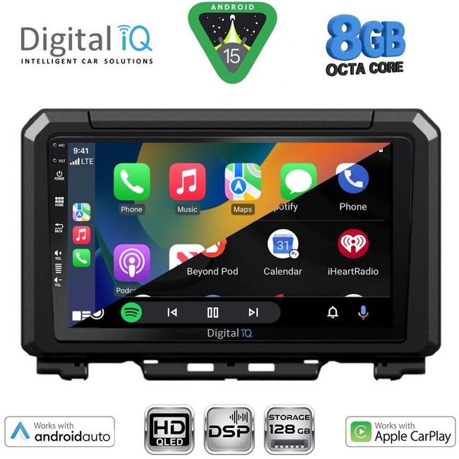 DIGITAL IQ BXF 7679_CPAA (9inc) MULTIMEDIA TABLET for SUZUKI JIMNY mod. 2017-2026