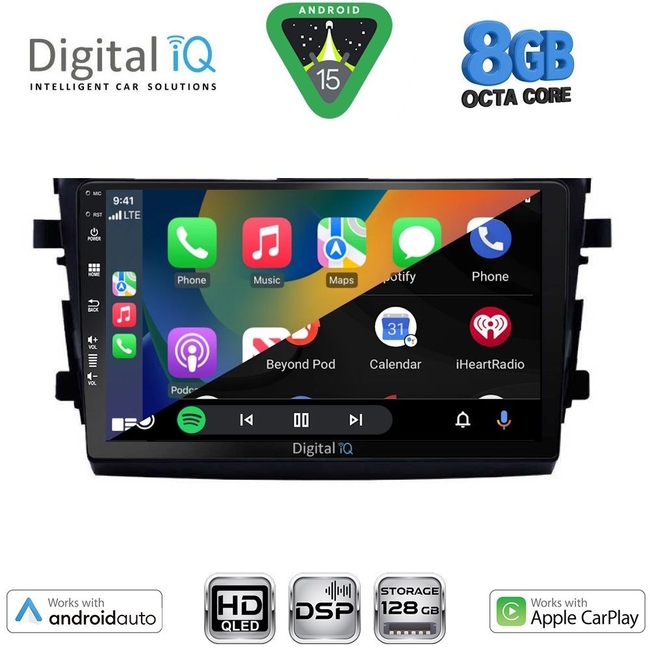 DIGITAL IQ BXF 7674_CPAA (9inc) MULTIMEDIA TABLET for SUZUKI CELERIO mod. 2015-2021