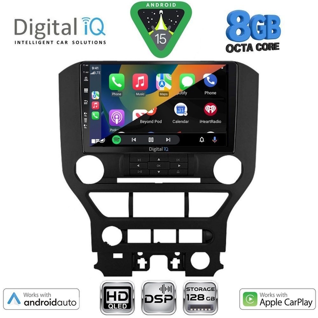 DIGITAL IQ BXF 7166_CPAA 3BUT (9inc) MULTIMEDIA TABLET for FORD MUSTANG mod. 2015-2020