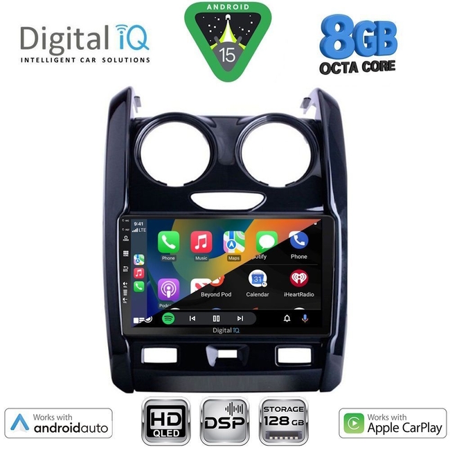 DIGITAL IQ BXF 7103_CPAA (9inc) MULTIMEDIA TABLET for DACIA DUSTER mod. 2012-2019