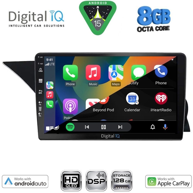 DIGITAL IQ BXF 7412_CPAA (NTG 4.5) (9inc) MULTIMEDIA TABLET for MERCEDES GLK (X204) mod. 2013-2017