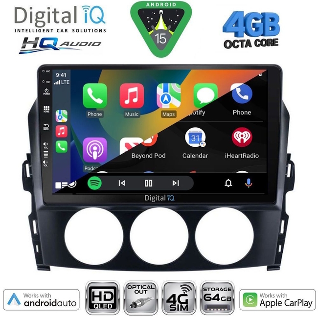 DIGITAL IQ BXK 19391_CPAA (10inc) MULTIMEDIA TABLET for MAZDA CX9 mod. 2006-2015