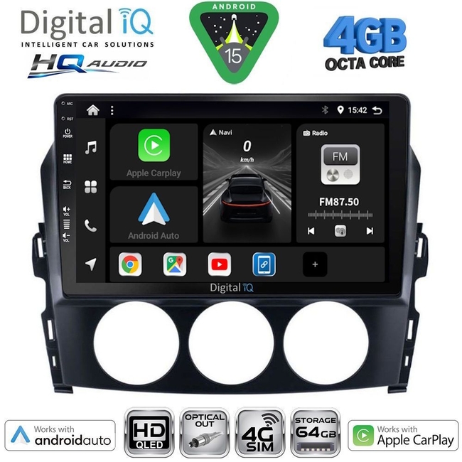 DIGITAL IQ BXK 19391_CPAA (10inc) MULTIMEDIA TABLET for MAZDA CX9 mod. 2006-2015