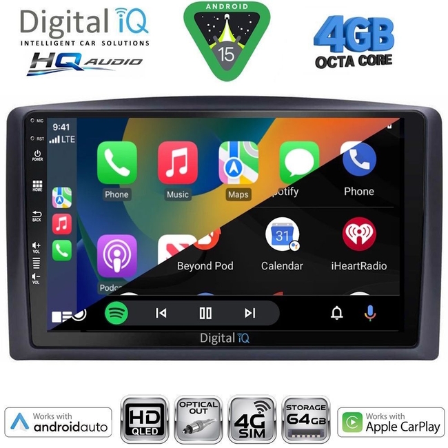 DIGITAL IQ BXK 19420_CPAA (10inc) MULTIMEDIA TABLET for MERCEDES VITO - VIANO (W639) mod. 2003-2007